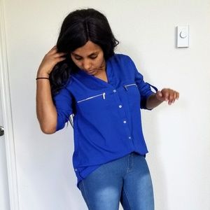 Blue Calvin Klein Blouse